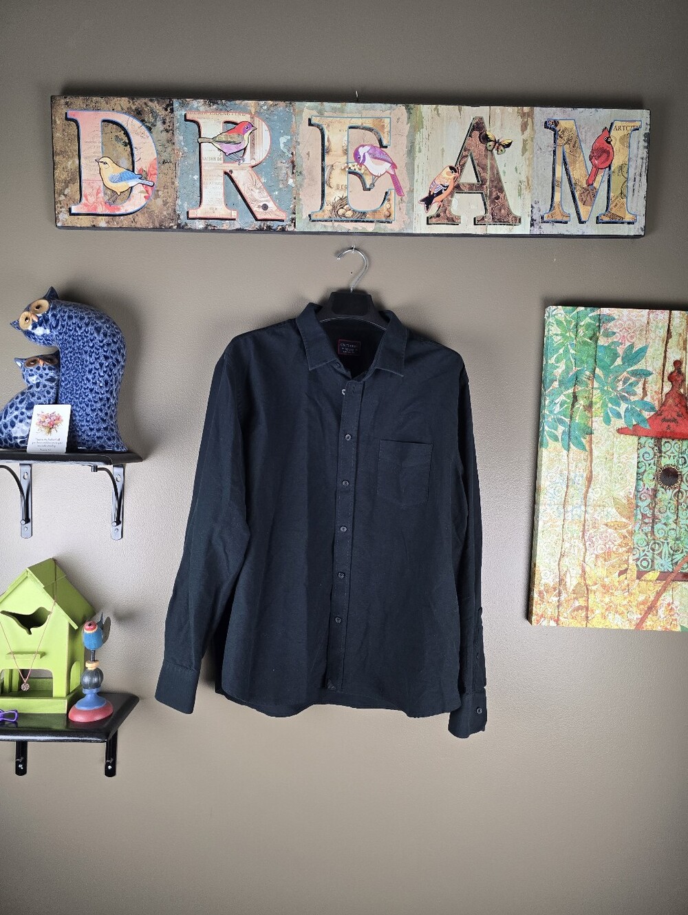 UNTUCKit Mens Black Button Down Shirt XXL